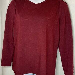 Liz Claiborne Burgundy Knit Top